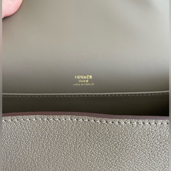❌ SOLD New HERMES Chevre Mysore Geta Beige De Weimar Messanger Bag - Picture 7 of 8